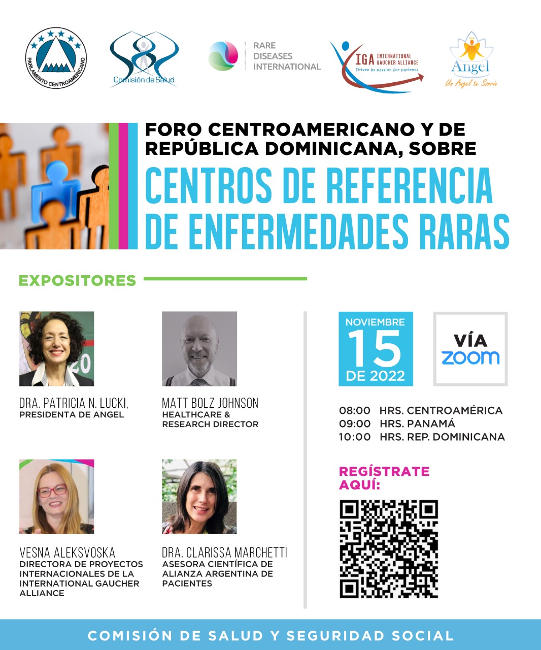 poster foro sobre centros de referencia de enfermedades raras